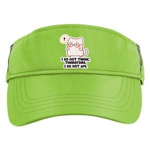 Ellie Furrington I Do Not Think Therefore I Do Not Am. Adult Drive Performance Visor