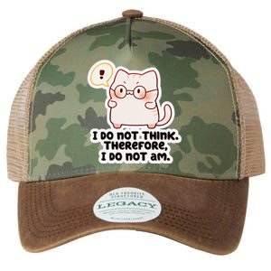 Ellie Furrington I Do Not Think Therefore I Do Not Am. Legacy Tie Dye Trucker Hat