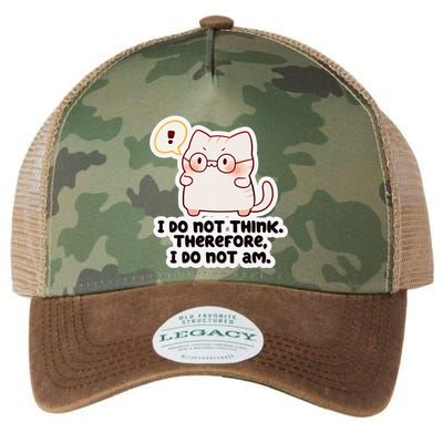Ellie Furrington I Do Not Think Therefore I Do Not Am. Legacy Tie Dye Trucker Hat