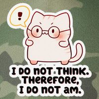 Ellie Furrington I Do Not Think Therefore I Do Not Am. Legacy Tie Dye Trucker Hat