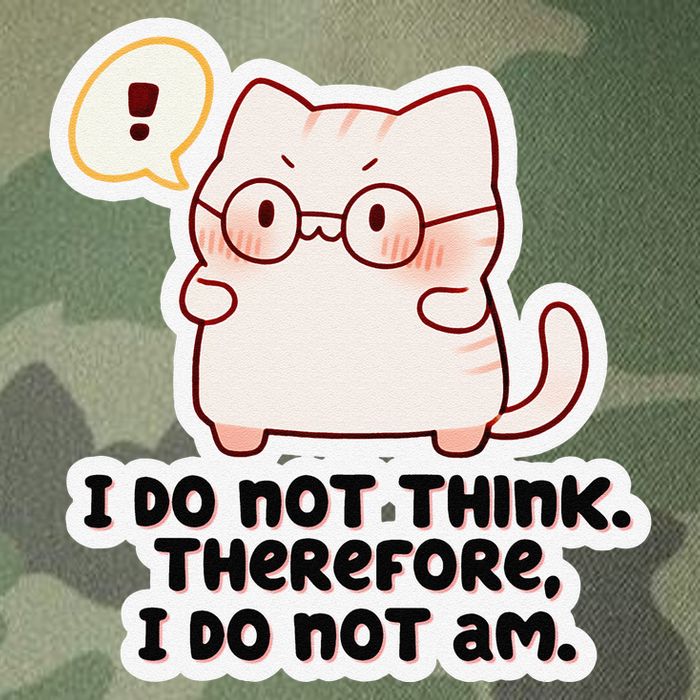 Ellie Furrington I Do Not Think Therefore I Do Not Am. Legacy Tie Dye Trucker Hat