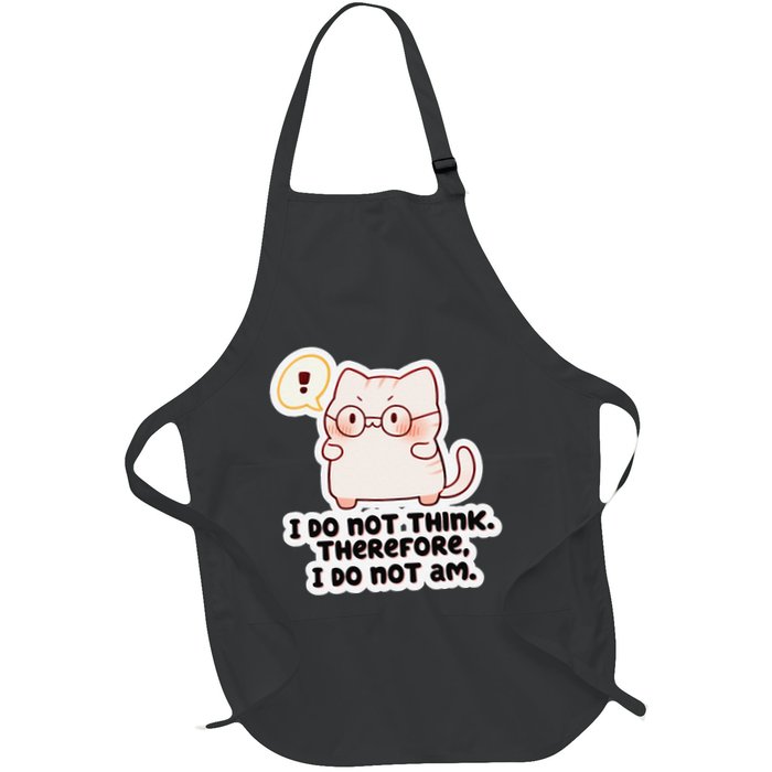 Ellie Furrington I Do Not Think Therefore I Do Not Am. Apron