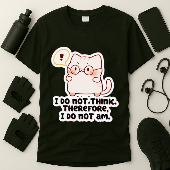 Ellie Furrington I Do Not Think Therefore I Do Not Am. T-Shirt