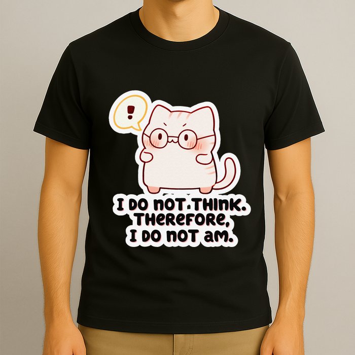 Ellie Furrington I Do Not Think Therefore I Do Not Am. T-Shirt