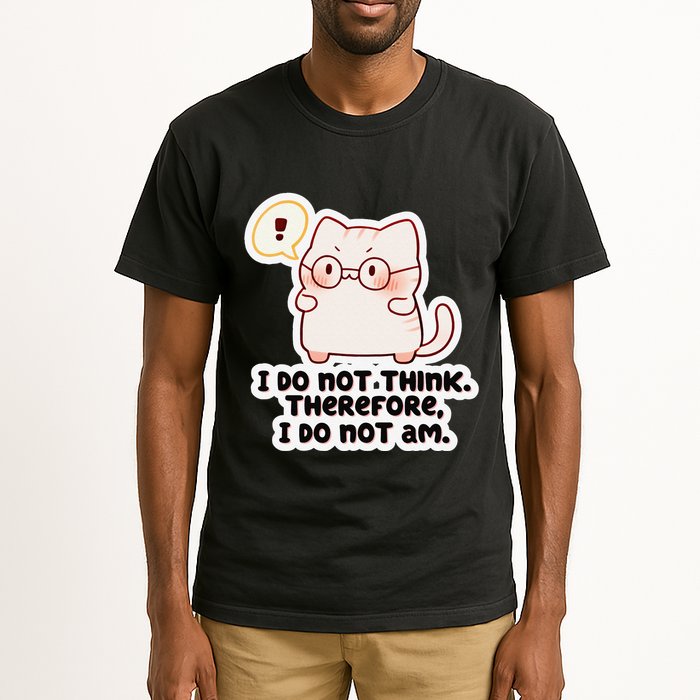 Ellie Furrington I Do Not Think Therefore I Do Not Am. Tall T-Shirt