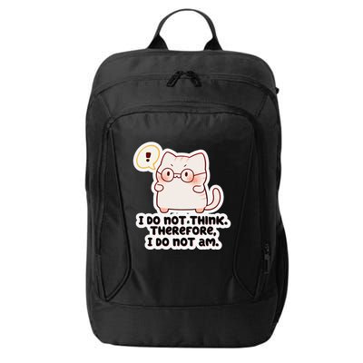 Ellie Furrington I Do Not Think Therefore I Do Not Am. City Backpack