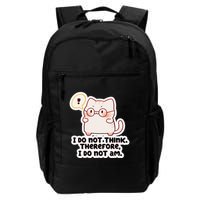 Ellie Furrington I Do Not Think Therefore I Do Not Am. Backpack