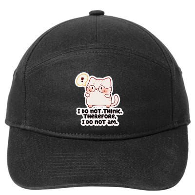 Ellie Furrington I Do Not Think Therefore I Do Not Am. 7-Panel Snapback Hat