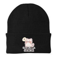 Ellie Furrington I Do Not Think Therefore I Do Not Am. Beanie