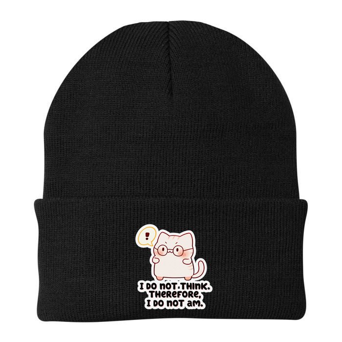 Ellie Furrington I Do Not Think Therefore I Do Not Am. Beanie