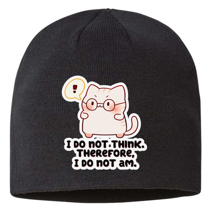 Ellie Furrington I Do Not Think Therefore I Do Not Am. Sustainable Beanie