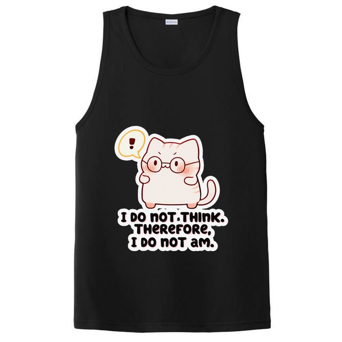Ellie Furrington I Do Not Think Therefore I Do Not Am. PosiCharge Competitor Tank