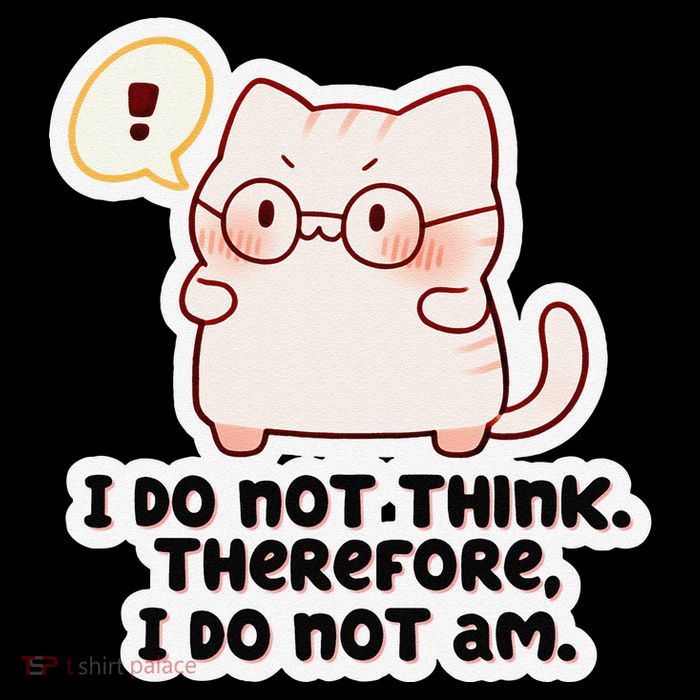 Ellie Furrington I Do Not Think Therefore I Do Not Am. Tie Dye Hoodie