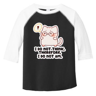 Ellie Furrington I Do Not Think Therefore I Do Not Am. Toddler Fine Jersey T-Shirt