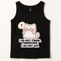 Ellie Furrington I Do Not Think Therefore I Do Not Am. Tank Top
