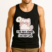 Ellie Furrington I Do Not Think Therefore I Do Not Am. Tank Top