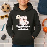 Ellie Furrington I Do Not Think Therefore I Do Not Am. Kids Hoodie