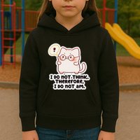 Ellie Furrington I Do Not Think Therefore I Do Not Am. Kids Hoodie