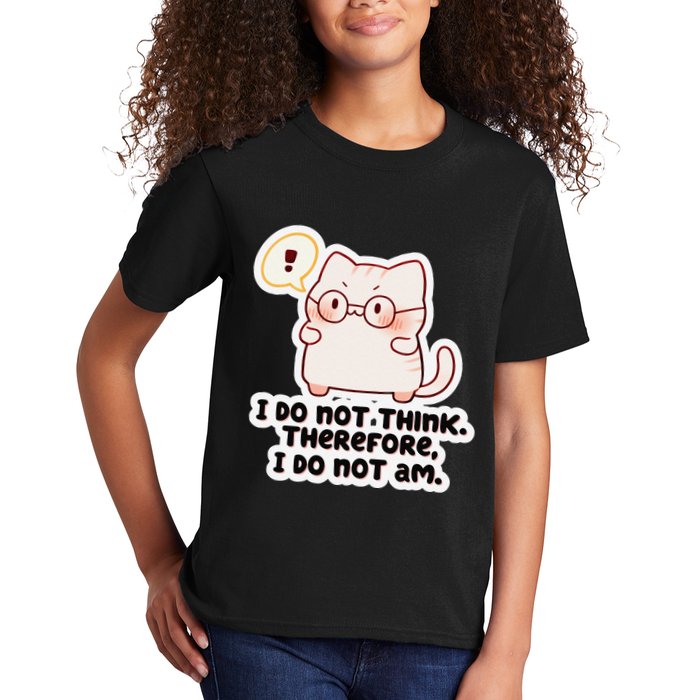 Ellie Furrington I Do Not Think Therefore I Do Not Am. Kids T-Shirt
