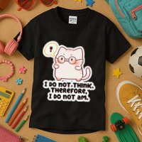 Ellie Furrington I Do Not Think Therefore I Do Not Am. Kids T-Shirt