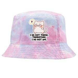 Ellie Furrington I Do Not Think Therefore I Do Not Am. Tie-Dyed Bucket Hat