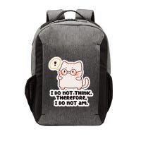 Ellie Furrington I Do Not Think Therefore I Do Not Am. Vector Backpack