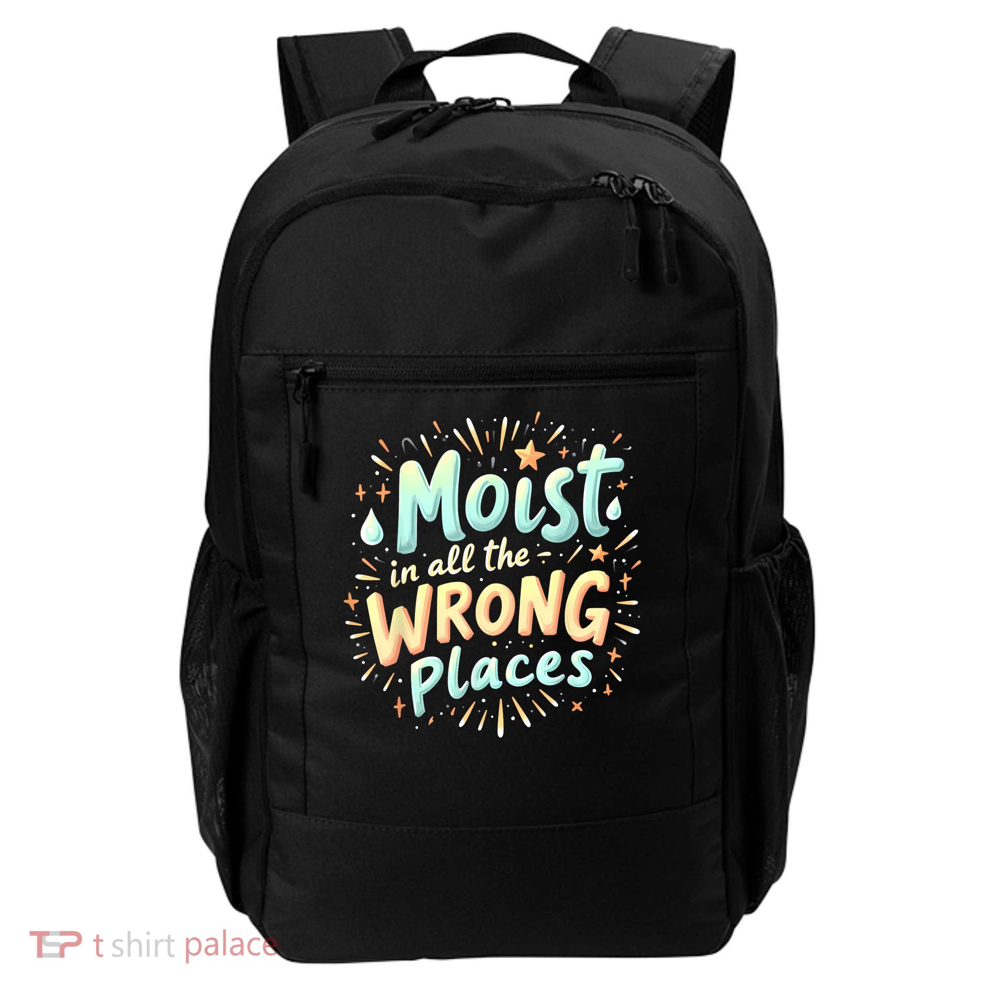 Embarrassing Funny Inappropriate Moist Adult Humor Daily Commute Backpack
