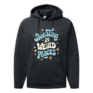 Embarrassing Funny Inappropriate Sweating Adult Humor Performance Fleece Hoodie