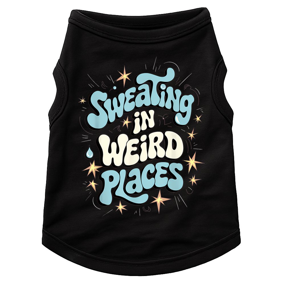 Embarrassing Funny Inappropriate Sweating Adult Humor Doggie Tank