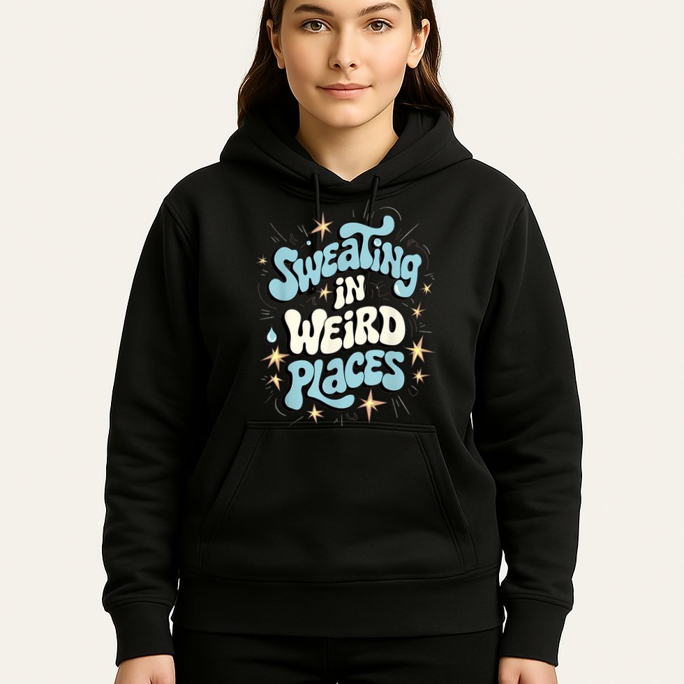 Embarrassing Funny Inappropriate Sweating Adult Humor Hoodie