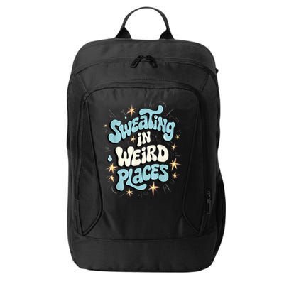 Embarrassing Funny Inappropriate Sweating Adult Humor City Backpack