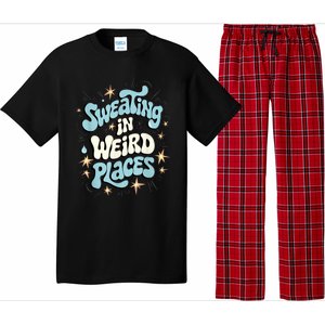 Embarrassing Funny Inappropriate Sweating Adult Humor Pajama Set