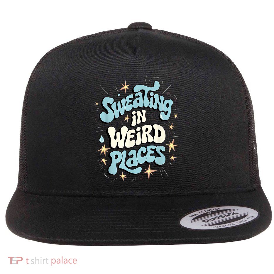 Embarrassing Funny Inappropriate Sweating Adult Humor Flatbill Hat