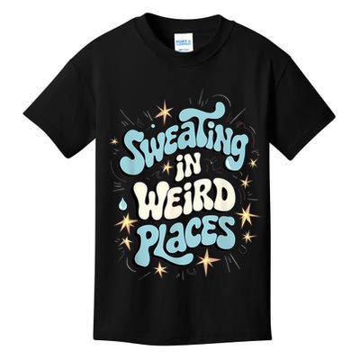 Embarrassing Funny Inappropriate Sweating Adult Humor Kids T-Shirt