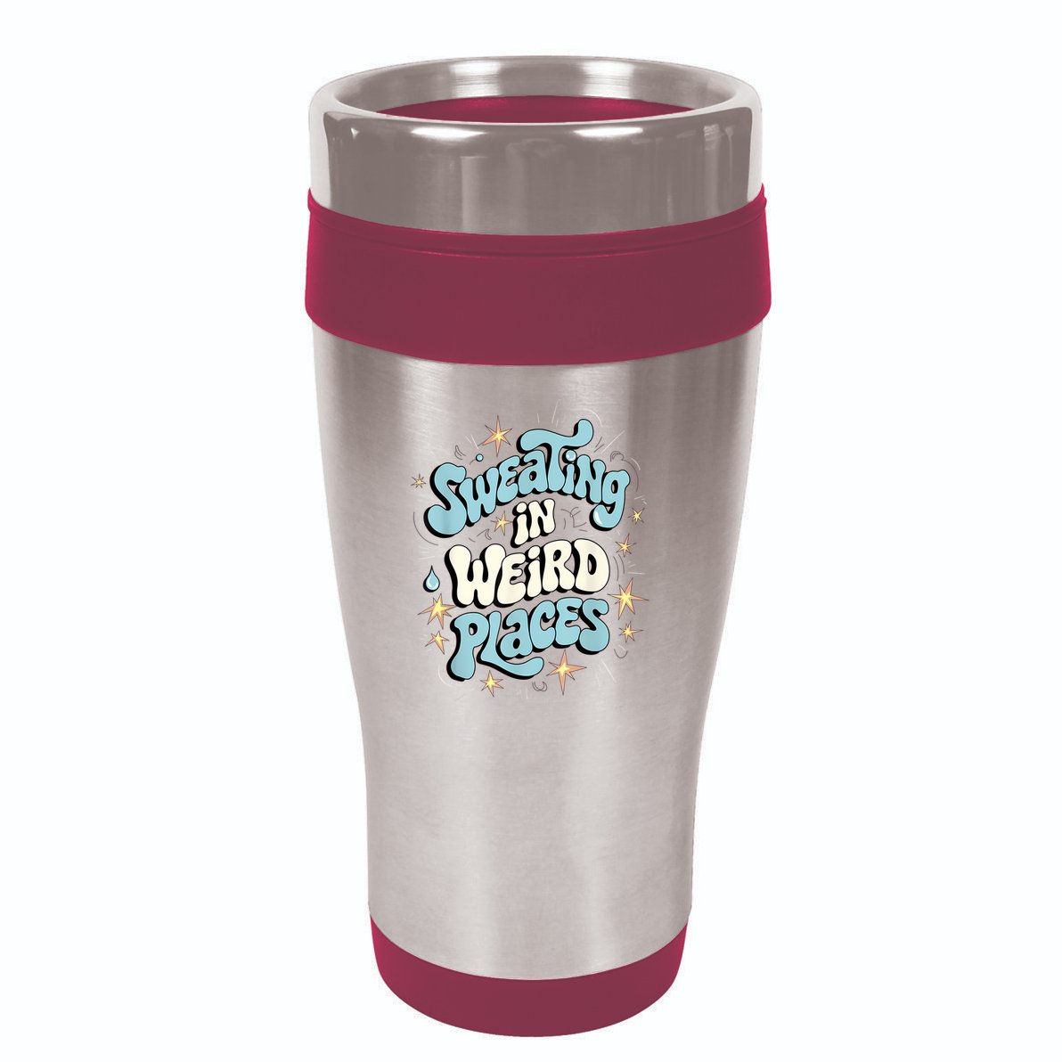 Embarrassing Funny Inappropriate Sweating Adult Humor 16oz Travel Tumbler