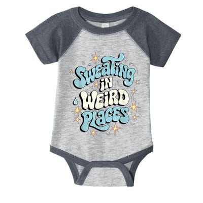 Embarrassing Funny Inappropriate Sweating Adult Humor Infant Baby Jersey Bodysuit
