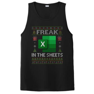 Excel Freak In The Sheets Spreadsheet Ugly Christmas Funny PosiCharge Competitor Tank