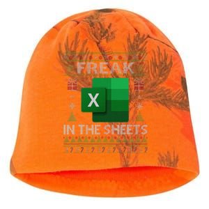 Excel Freak In The Sheets Spreadsheet Ugly Christmas Funny Kati - Camo Knit Beanie