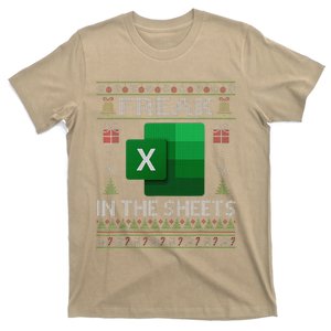 Excel Freak In The Sheets Spreadsheet Ugly Christmas Funny T-Shirt