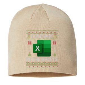 Excel Freak In The Sheets Spreadsheet Ugly Christmas Funny Sustainable Beanie