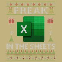 Excel Freak In The Sheets Spreadsheet Ugly Christmas Funny Mousepad