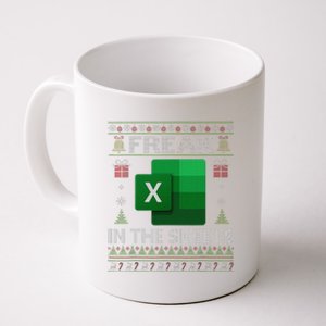 Excel Freak In The Sheets Spreadsheet Ugly Christmas Funny Coffee Mug