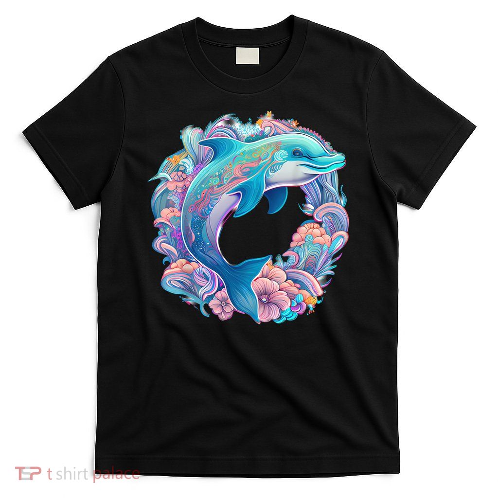 Easter festive Illustration with charming Dolphin Artwork T-Shirt