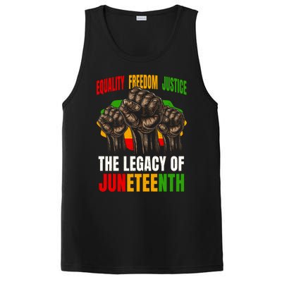 Equality Freedom Justice The Legacy Of Junenth Meaningful Gift PosiCharge Competitor Tank