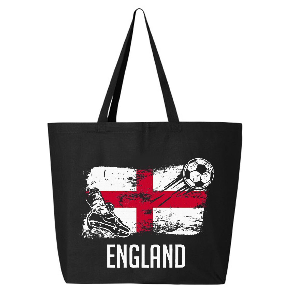 England Flag Jersey England Soccer Team England 25L Jumbo Tote