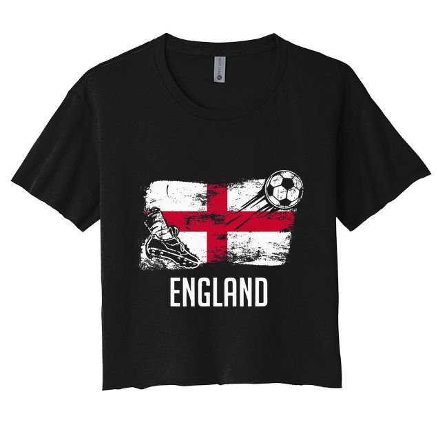 England Flag Jersey England Soccer Team England Crop Top