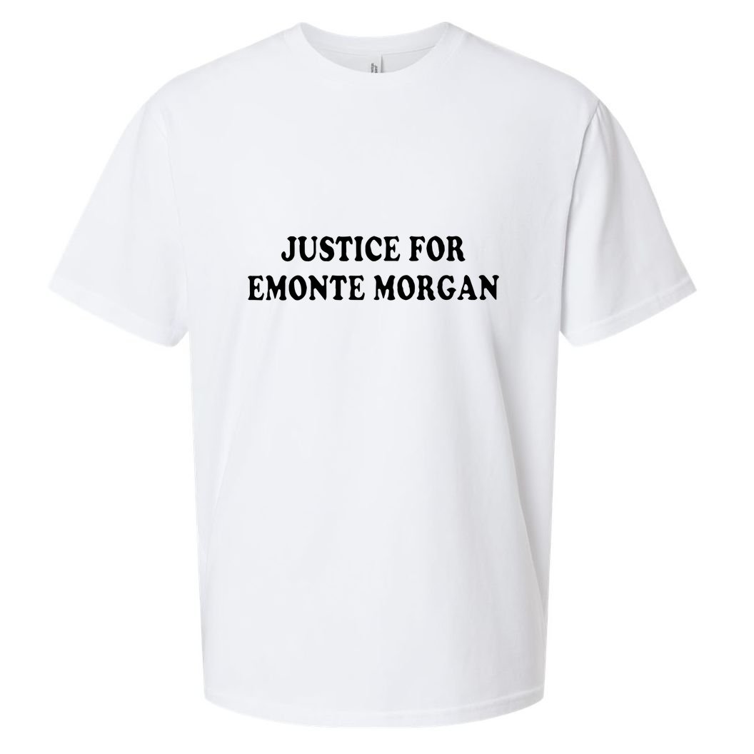 Ella French Justice For Emonte Morgan Sueded Cloud Jersey T-Shirt