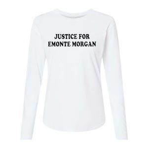 Ella French Justice For Emonte Morgan Womens Cotton Relaxed Long Sleeve T-Shirt