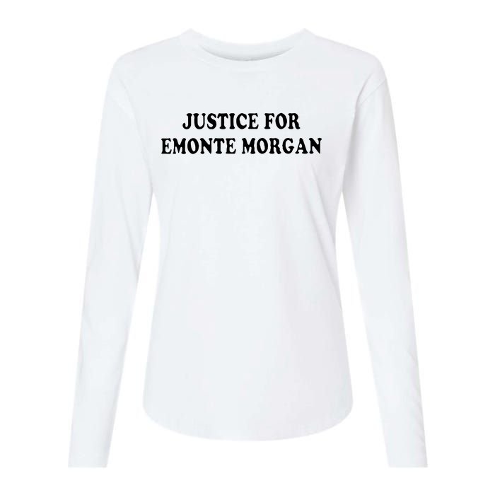 Ella French Justice For Emonte Morgan Womens Cotton Relaxed Long Sleeve T-Shirt