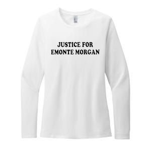 Ella French Justice For Emonte Morgan Womens CVC Long Sleeve Shirt